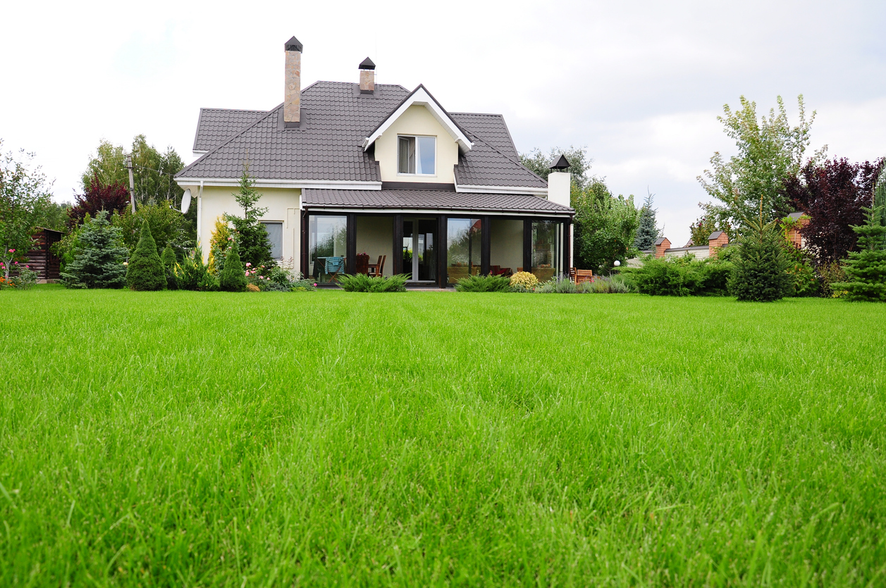 house with perfect lawn