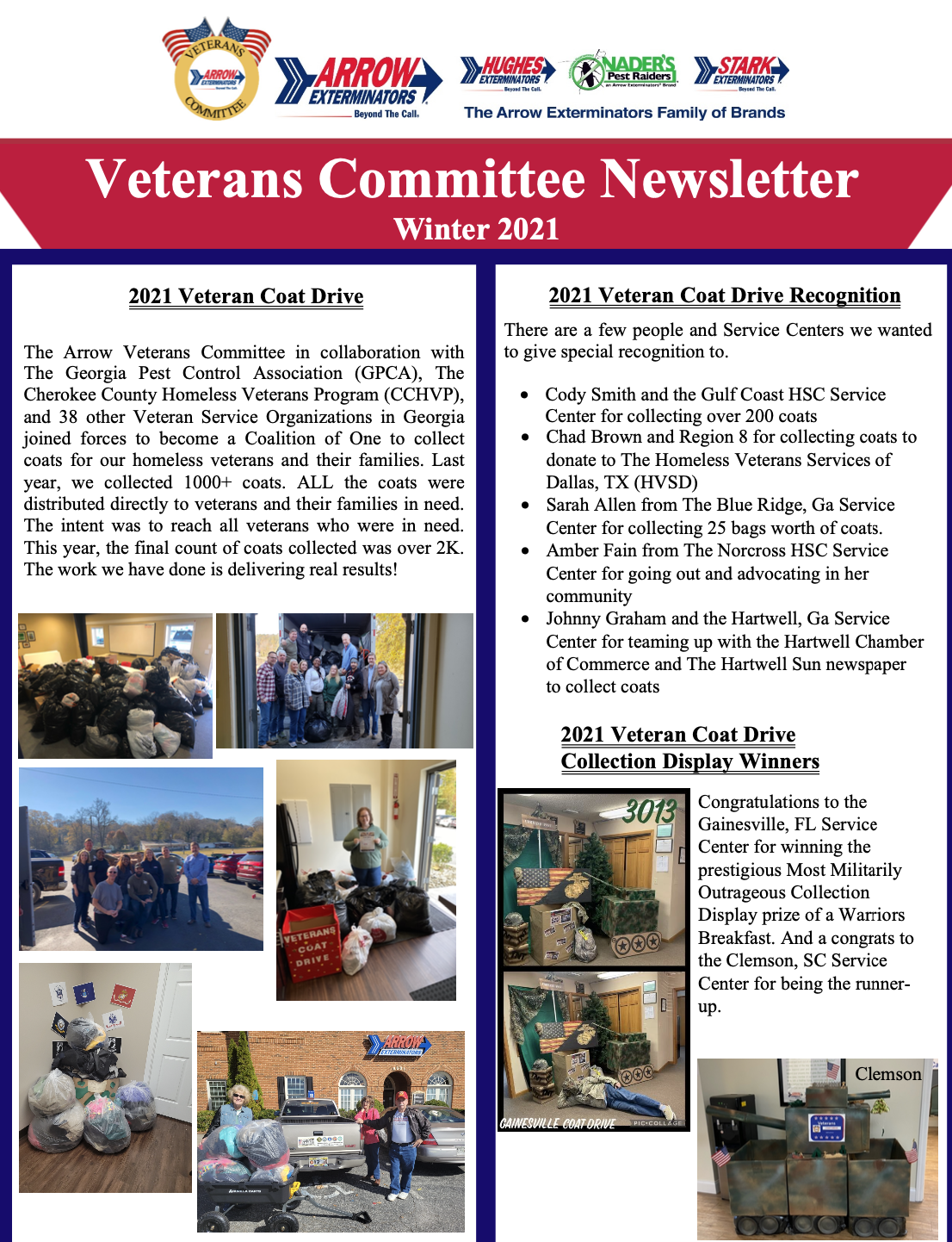 Veterans Committee Newsletter Winter 2021.